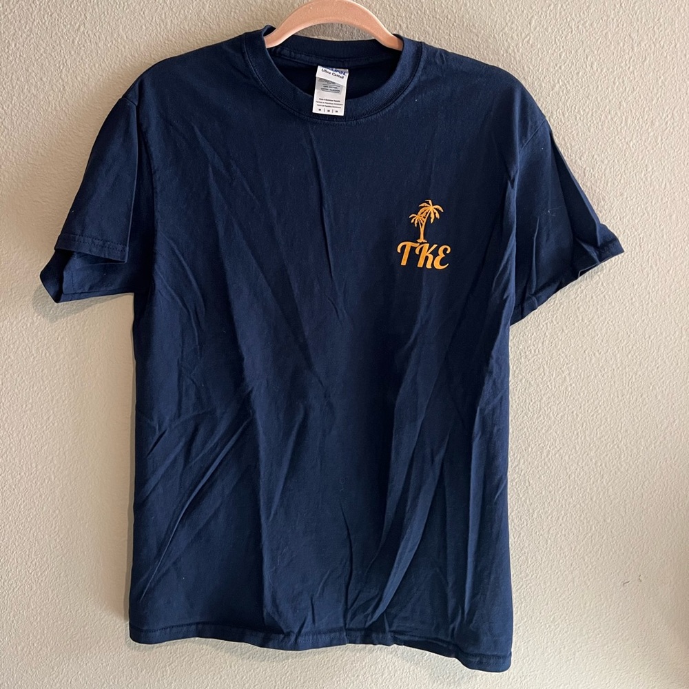 Tau Kappa Epsilon Navy Blue T-Shirt with Palm Tree Logo